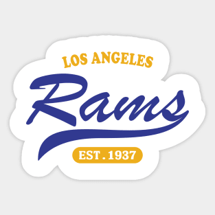 Los Angeles Rams Classic Style Sticker